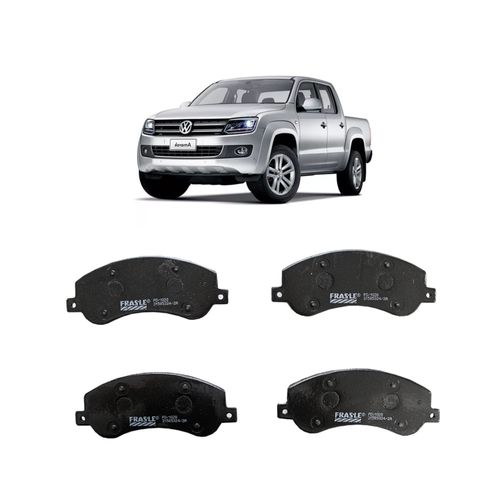 Jogo De Pastilha De Freio Dianteiro Fras-Le Pd1028 Para Volkswagen Amarok Cd Biturbo 4x4 Ea189 2.0 L 16v Dohc L4 De 2012 Até 2014