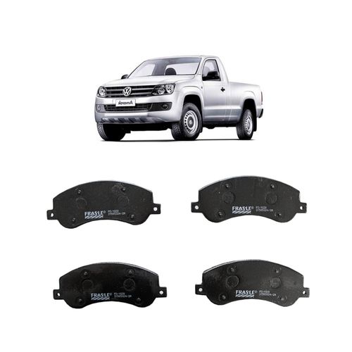 Jogo De Pastilha De Freio Dianteiro Fras-Le Pd1028 Para Volkswagen Amarok Cs S 2.0 4x4 Ea189 2.0 L 16v Dohc L4 De 2016 Até 2022