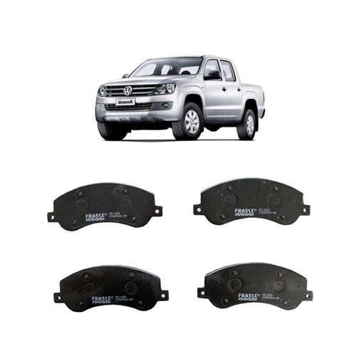 Jogo De Pastilha De Freio Dianteiro Fras-Le Pd1028 Para Volkswagen Amarok Cd S 2.0 4x4 Ea189 2.0 L 16v Dohc L4 De 2016 Até 2018