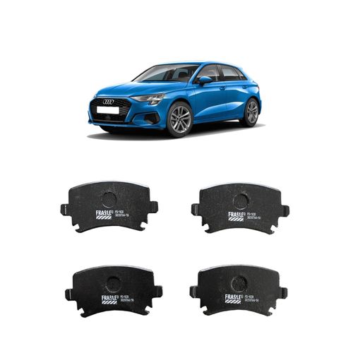 Jogo De Pastilha De Freio Traseiro Fras-Le Pd1030 Para Audi A3 Sportback Tip Tfsi 2.0 L 16v Dohc L4 De 2005 Até 2007