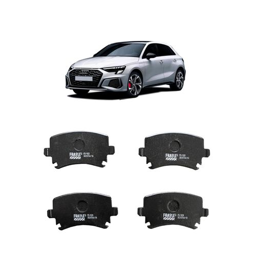 Jogo De Pastilha De Freio Traseiro Fras-Le Pd1030 Para Audi A3 1.6 5p 1.6 L 8v Ohc L4 De 2005 Até 2012