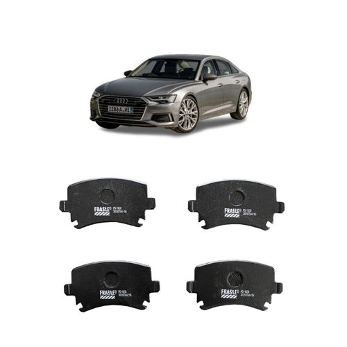 Jogo De Pastilha De Freio Traseiro Fras-Le Pd1030 Para Audi A6 3.2 Fsi 3.2 L 24v Dohc V6 De 2004 Até 2008