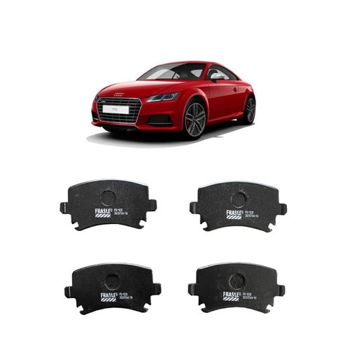 Jogo De Pastilha De Freio Traseiro Fras-Le Pd1030 Para Audi Tt 2.0 Tfsi Coupe 2.0 L 16v Dohc L4 De 2006 Até 2010