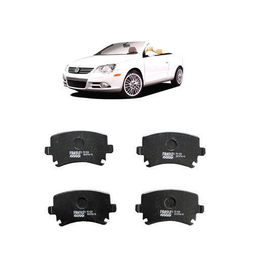 Jogo De Pastilha De Freio Traseiro Fras-Le Pd1030 Para Volkswagen Bora Gp 2.0 L 8v Sohc L4 De 2009 Até 2010
