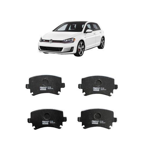 Jogo De Pastilha De Freio Traseiro Fras-Le Pd1030 Para Volkswagen Golf Gti 2.0 Tsi Dsg 2.0 L 16v Dohc L4 De 2013 Até 2018