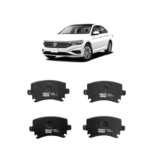 Jogo De Pastilha De Freio Traseiro Fras-Le Pd1030 Para Volkswagen Jetta Highline 2.0 Tsi Dsg 2.0 L 16v Dohc L4 De 2013 Até 2018