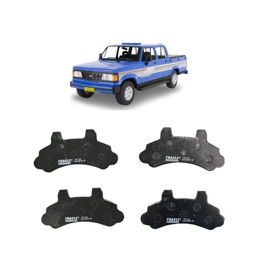 Jogo De Pastilha De Freio Dianteiro Fras-Le Pd106 Para Chevrolet A-20 Custom S Cab Dup 250 4.1 12v De 1985 Até 1995