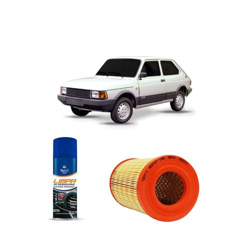 KIT FILTRO DE AR AR3147 TECFIL + LIMPA AR CONDICIONADO TECBRIL FIAT SPAZIO 1.3 8V 1982 A 1986