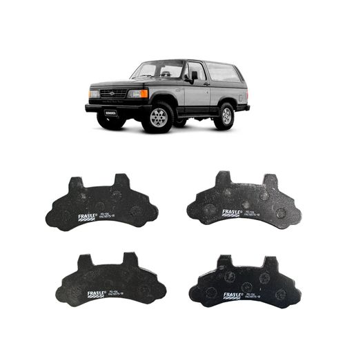 Jogo De Pastilha De Freio Dianteiro Fras-Le Pd106 Para Chevrolet Bonanza Custom S 250 4.1 12v De 1989 Até 1995