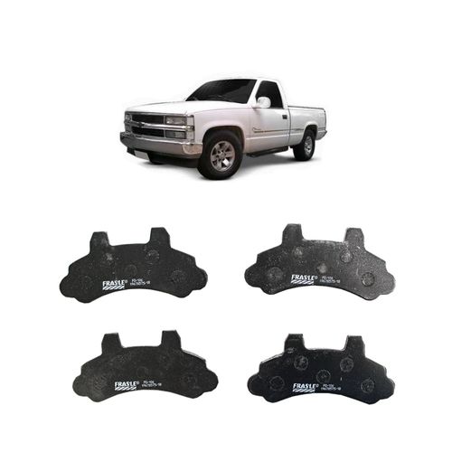 Jogo De Pastilha De Freio Dianteiro Fras-Le Pd106 Para Chevrolet Silverado Std S4 4.1 8v De 1996 Até 2001