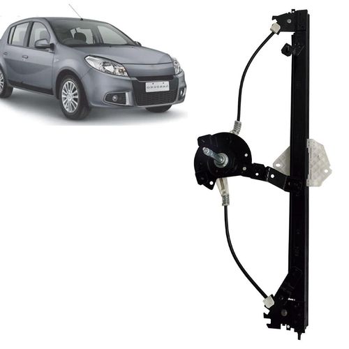 Maquina Vidro Sandero 2007 A 2014 Dianteiro Direito Manual