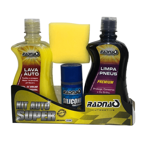 Kit Lavação Auto Super Radnaq