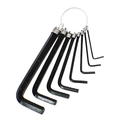 Jogo Chaveiro Hexagonal 8 peças Black Color -Fertak
