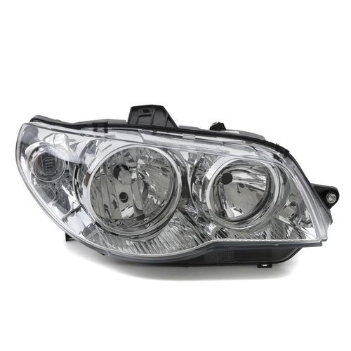 Farol Lado Direito Duplo H7 Máscara Negra Canhão Metalizado Palio 2003 até 2014 Siena 2003 até 2012 Strada 2004 até 2007 Weekend 2004 até 2007