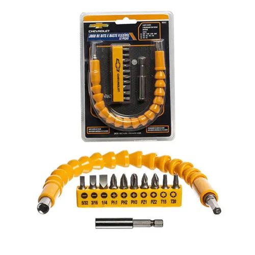 Jogo de Bits e Haste Flexível 12 Peças