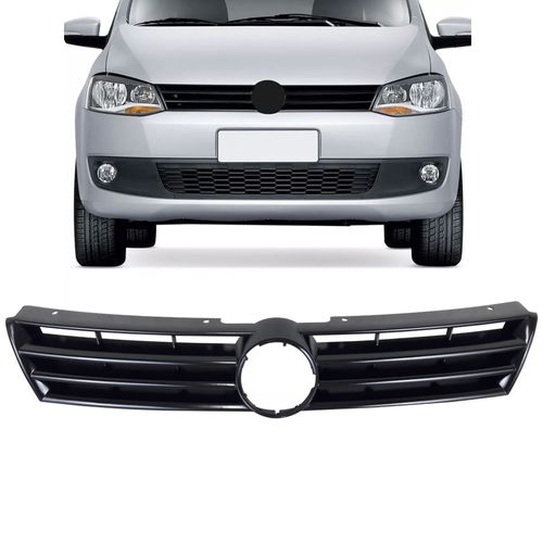 Grade do Radiador Preto Original Volkswagen sem Emblema Fox e SpaceFox 2010 até 2014