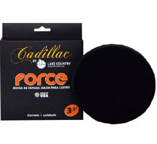 BOINA DE ESPUMA FORCE PRETA LUSTRO 3,5 POLEGADAS CADILLAC