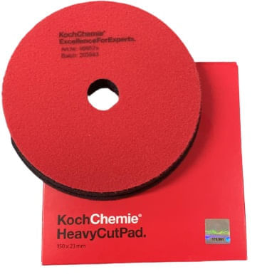 BOINA VERMELHA HEAVY CUT PAD CORTE 6 POLEGADAS 150x23mm KOCH CHEMIE