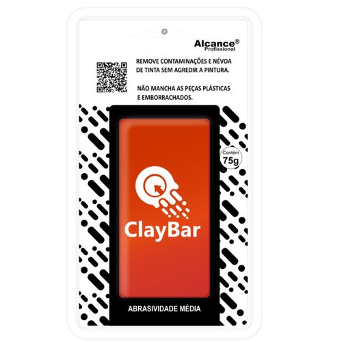 CLAY BAR ABRASIVIDADE MEDIA 75G ALCANCE