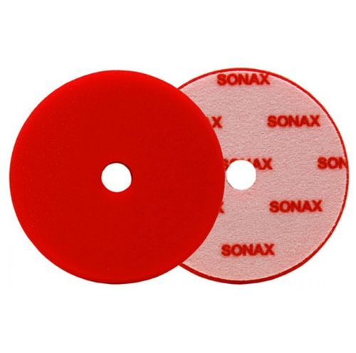 BOINA DE ESPUMA CORTE VERMELHA COM FURO 5 POLEGADAS 143MM SONAX
