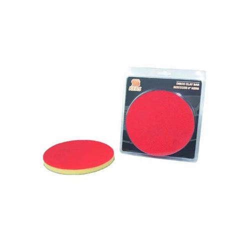 CLAY BAR MÁGICO EM DISCO 6 POLEGADAS AGRESSIVO VERMELHO/AMARELO KERS