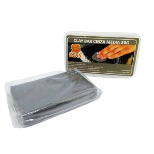 CLAY BAR CINZA MÉDIA 80G KERS