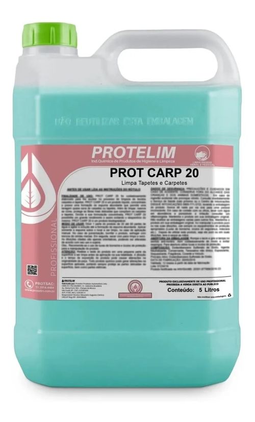 LIMPA CARPETES E ESTOFADOS PROT CARP 20 PROTELIM 5LT