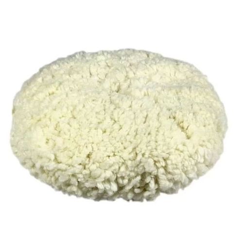 BOINA DE LÃ DUPLA FACE BRANCA CORTE MAXI RUBBER