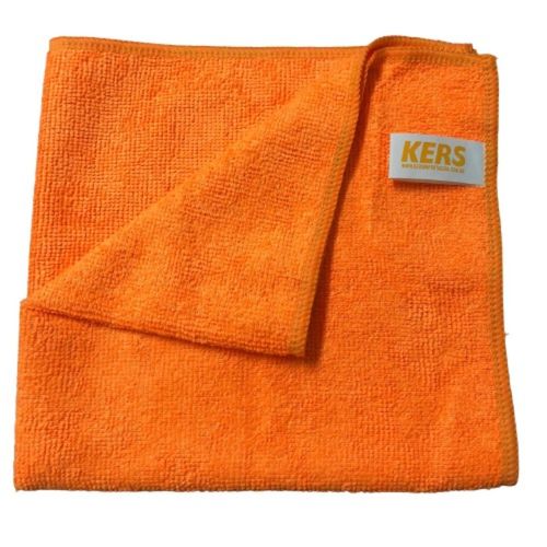 KIT DE FLANELAS DE MICROFIBRA LARANJA 40X40CM 200GSM 20UN KERS