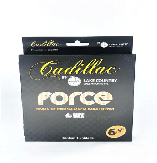 BOINA DE ESPUMA FORCE PRETA 6,5 POLEGADAS LUSTRO CADILLAC