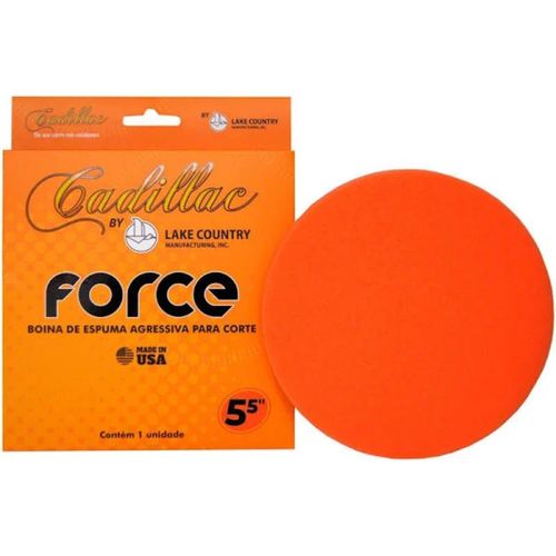 BOINA DE ESPUMA FORCE CORTE LARANJA 5,5 POLEGADAS CADILLAC