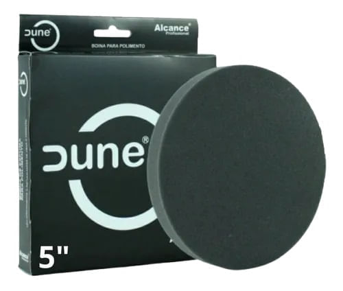 BOINA DE ESPUMA DUNE PRETA LUSTRO SUPER MACIA 5 POLEGADAS 145MM ALCANCE