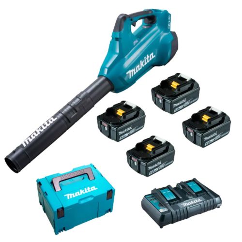 KIT SOPRADOR DE AR COM MALETA E 4 BATERIAS 18V 5AH DUB362Z 220V MAKITA