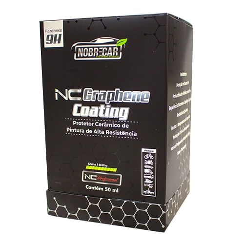 PROTETOR CERAMICO DE PINTURA NC GRAPHENE COATING 9H 50ML NOBRE CAR