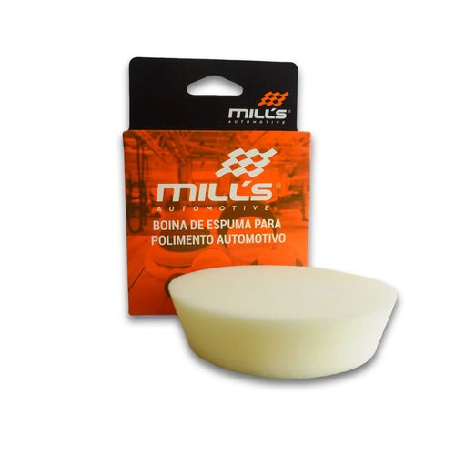 BOINA DE ESPUMA MACIA REFINO BRANCA ROTATIVA 3 POLEGADAS MILLS