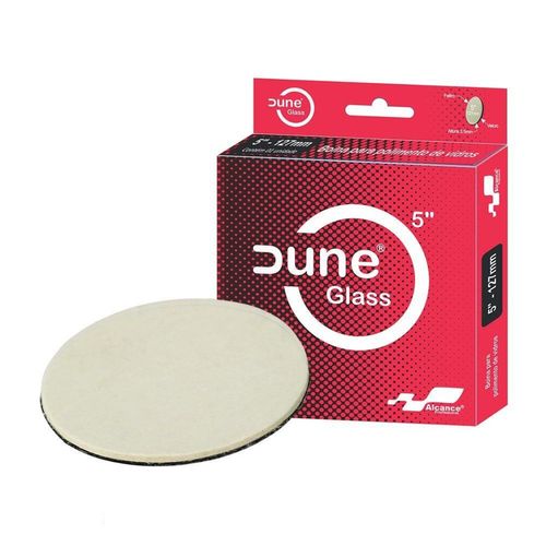 BOINA DE FELTRO PARA POLIMENTO DE VIDROS DUNE GLASS 5 POLEGADAS ALCANCE