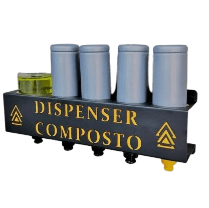 SUPORTE DISPENSER COMPOSTO STEEL ART
