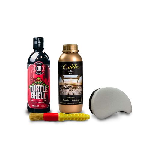 KIT LIMPEZA E HIDRATACAO DE PLASTICO