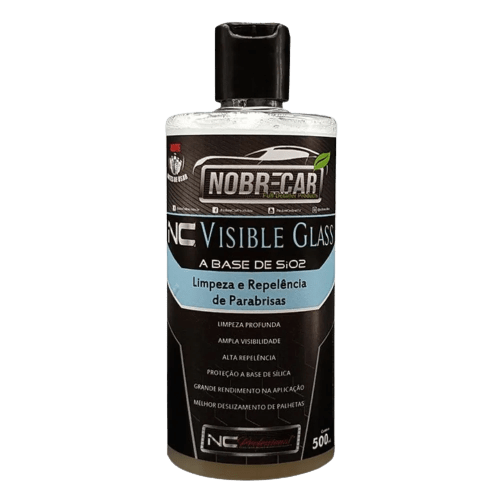 NC VISIBLE GLASS LIMPEZA E REPELÊNCIA DE VIDROS A BASE DE SIO2 500ML NOBRE CAR