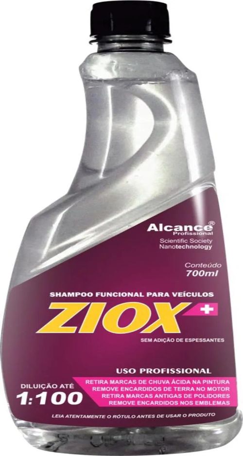 ZIOX SHAMPOO FUNCIONAL PARA VEÍCULOS 700ML ALCANCE