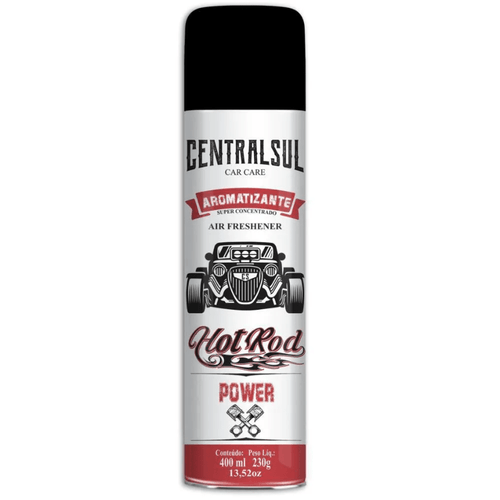 AROMATIZANTE AEROSSOL HOT ROD POWER 400ML 230G CENTRALSUL