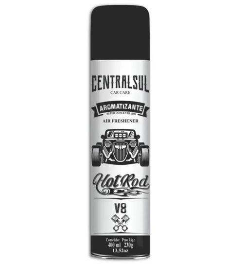 AROMATIZANTE AEROSSOL HOT ROD V8 400ML 230G CENTRALSUL