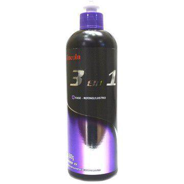 COMPOSTO POLIDOR 3 EM 1 REFINO LUSTRO E PROTEÇÃO 500ML LINCOLN