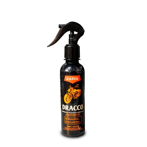 DRACCO LIMPADOR DE PLASTICOS E BORRACHAS PARA MOTOS 240ML RAZUX