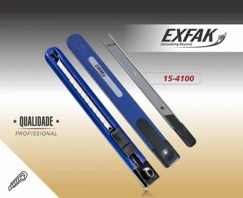 ESTILETE ESTREITO AZUL 15-4100 COM 5 LAMINAS EXFAK