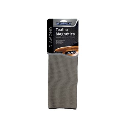 TOALHA MAGNETICA PARA SECAGEM CINZA 50X70CM VONIXX