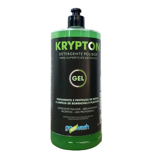 DETERGENTE POLIDOR DE METAIS KRYPTON GEL 1L GO ECO WASH