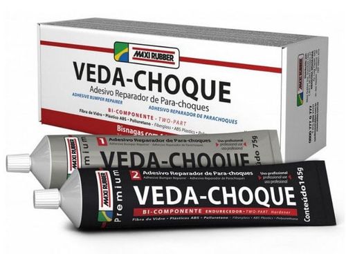 VEDA CHOQUE ADESIVO REPARADOR DE PARA-CHOQUES 75G MAXI RUBBER