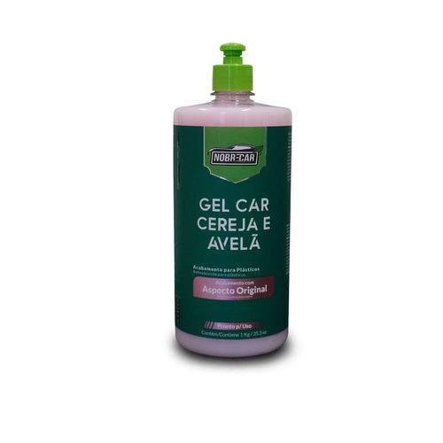 GEL CAR CEREJA E AVELÃ PROTEÇÃO PROLONGADA DE PLÁSTICOS E BORRACHAS 1KG NOBRE CAR