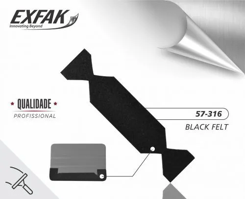 FELTRO BLACK PARA ESPÁTULA 57-316 UNIDADE EXFAK